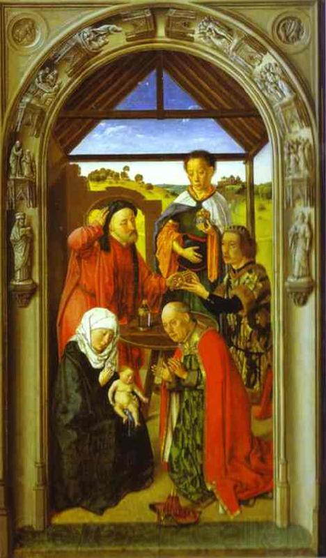 Dieric Bouts The Adoration of Magi. Norge oil painting art